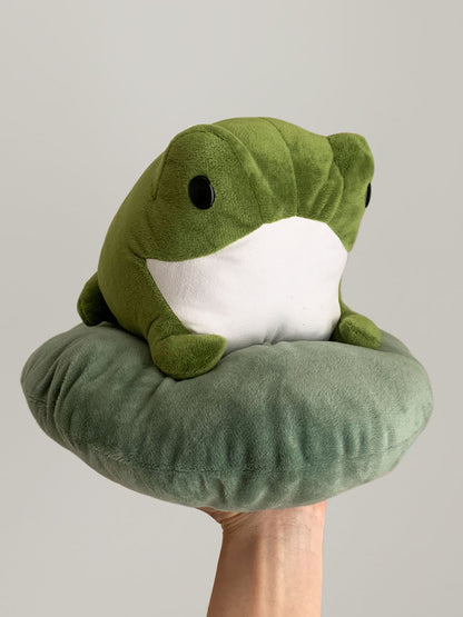 Large Henry The Frog Sitting On Lily Pad - Pre Order Ships By Nov. 30