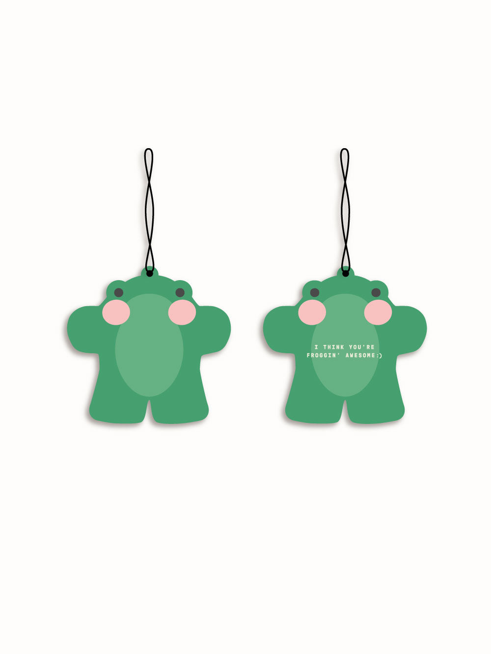 Grumpy Frog Car Air Freshener (Green Tea)