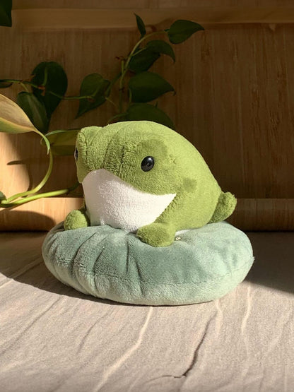 Henry The Frog Sitting On Lily Pad Plushie – RW