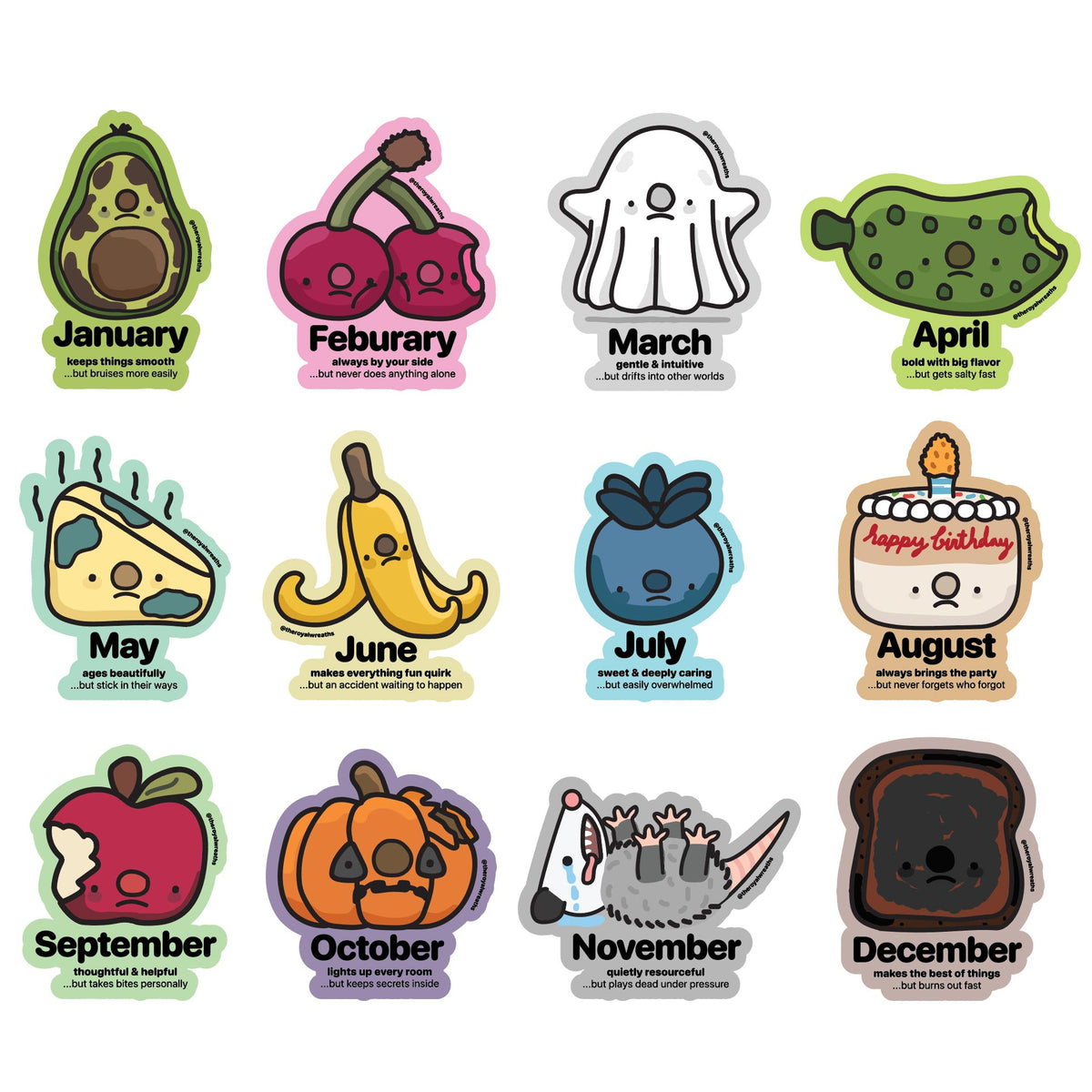 Forgotten Month Sticker
