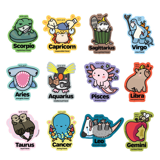 Mystery Zodiac Friends Stickers