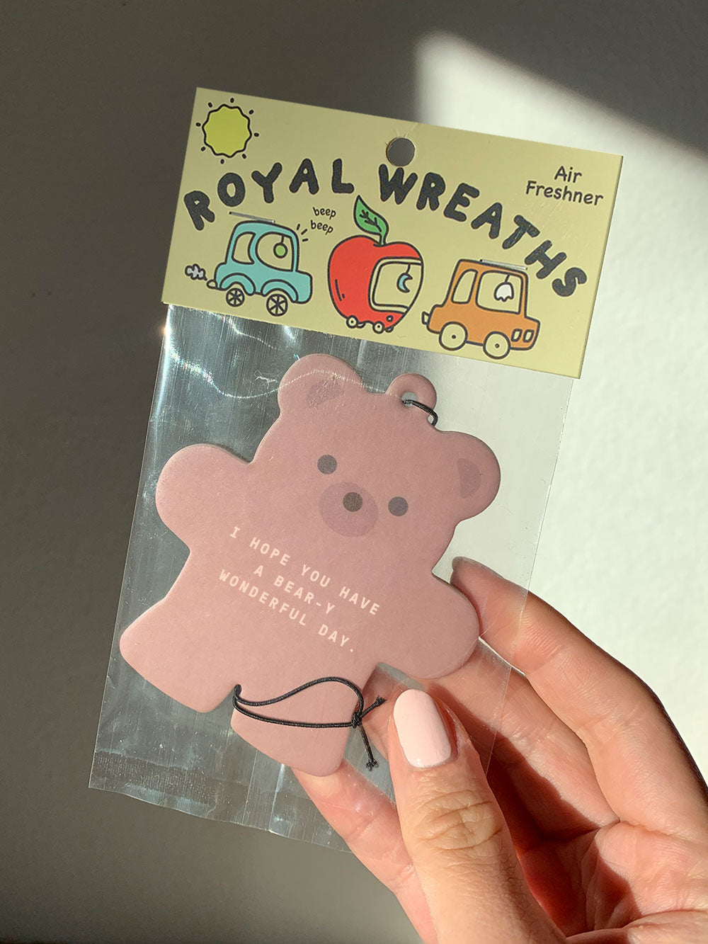 Sleepy Teddy Bear Car Air Freshener (Sandlewood)