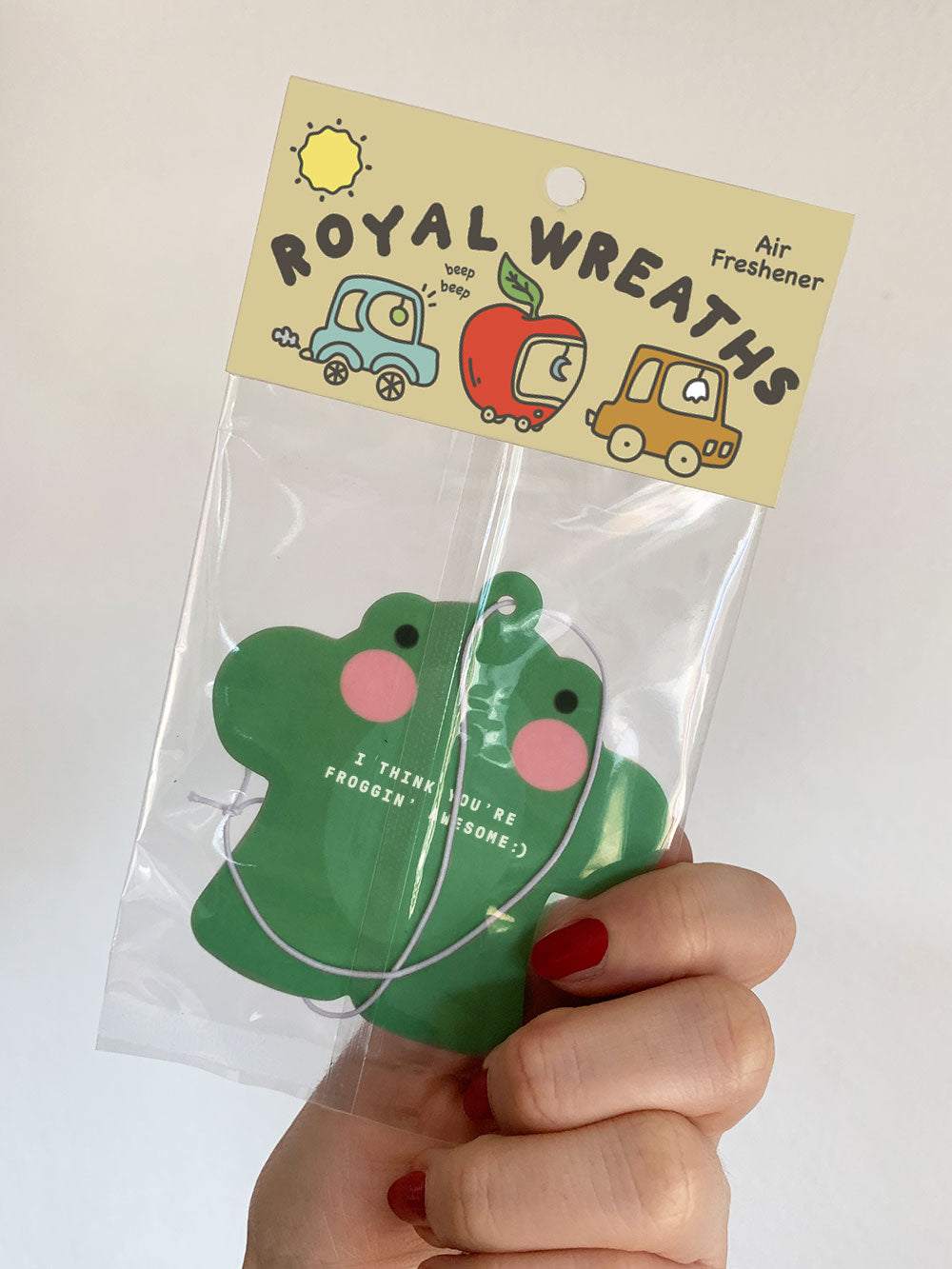 Grumpy Frog Car Air Freshener (Green Tea)