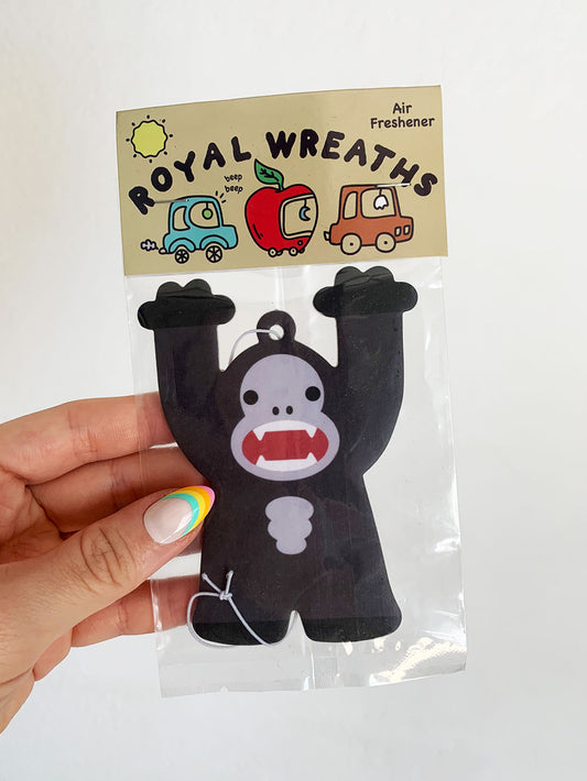 Wild Gorilla Car Air Freshener (Banana)