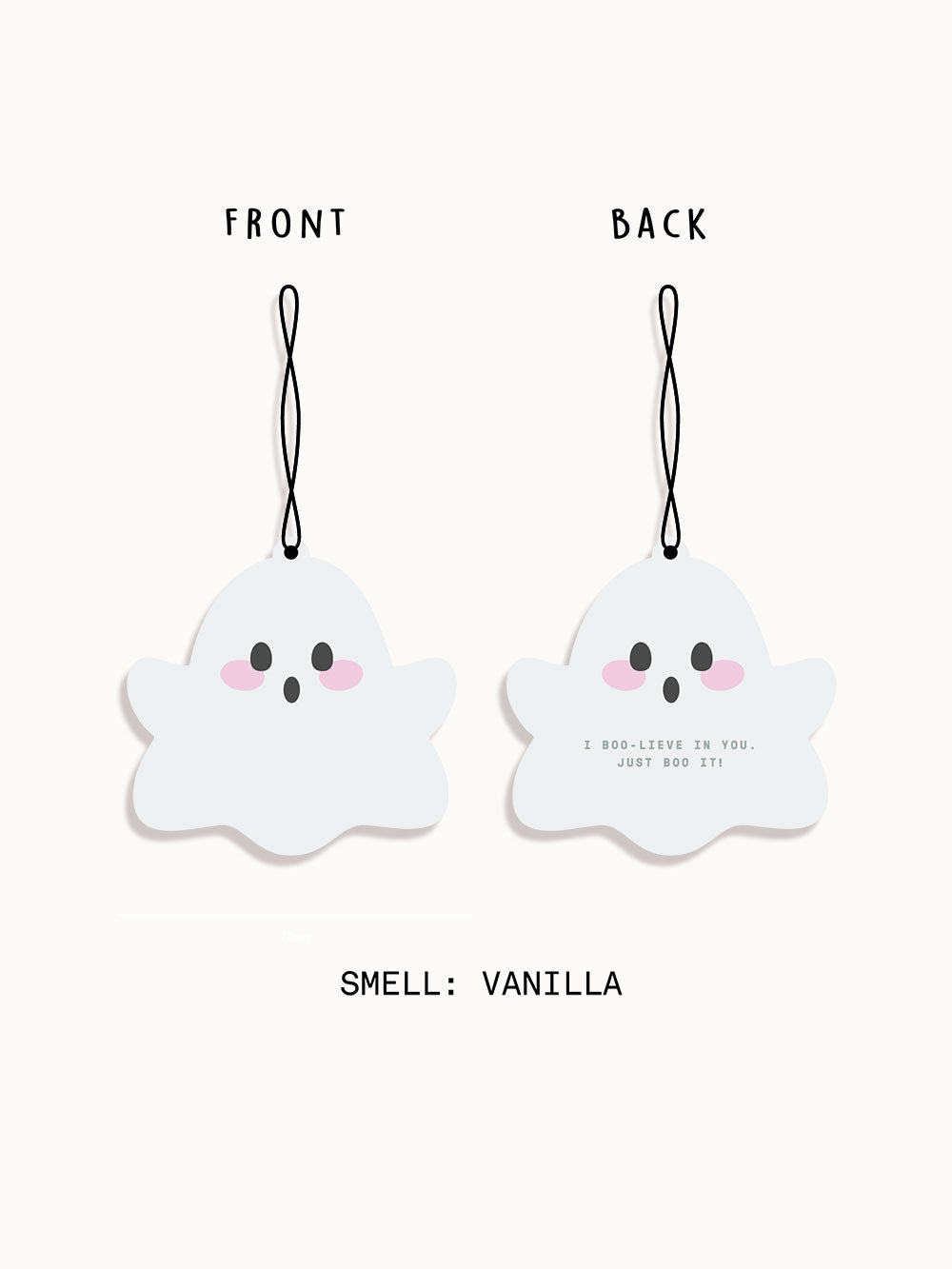 Shy Ghost Car Air Freshener (Vanilla)