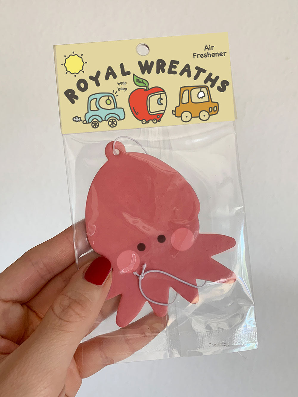 Sweet Squid Car Air Freshener (Raspberry)